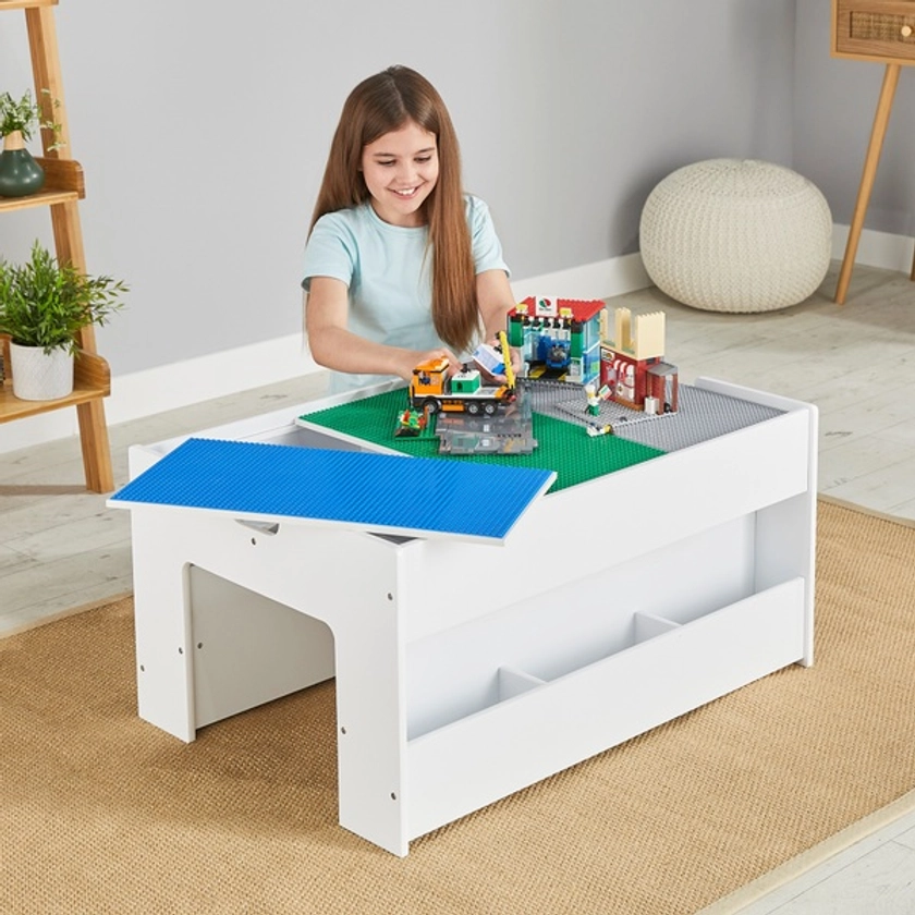 Build 'n' Store Large Wooden Storage Base Plate Table | Smyths Toys UK