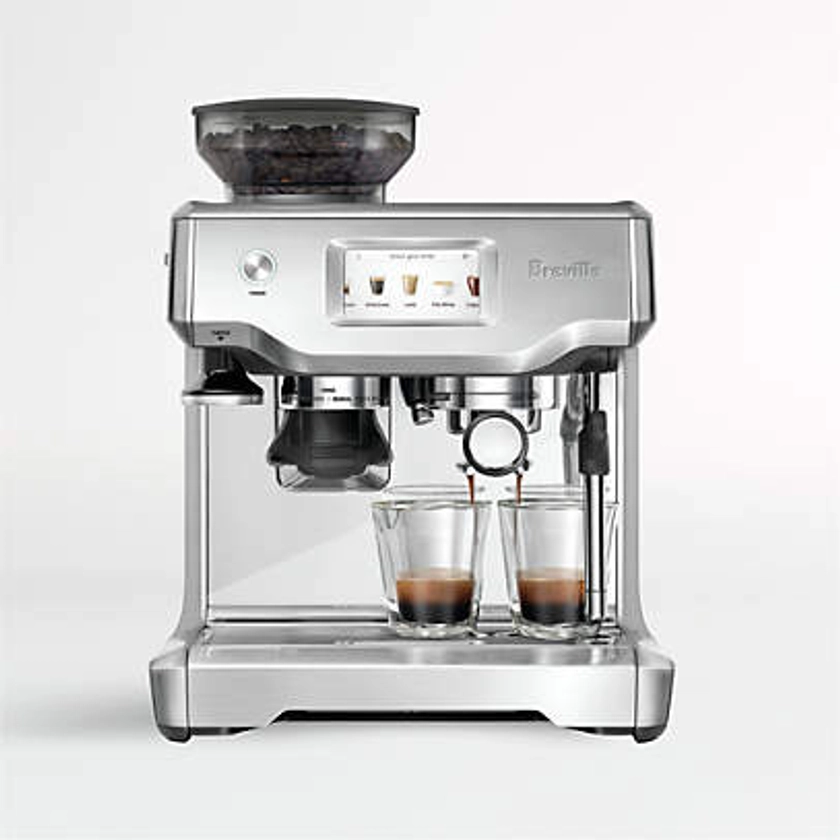 Breville Barista Touch Brushed Stainless Steel Espresso Machine with Steam Wand + Reviews | Crate & Barrel