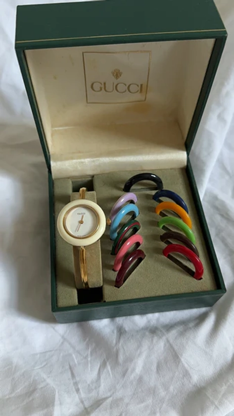 WORKING Gucci Interchangeable Bezel Watch