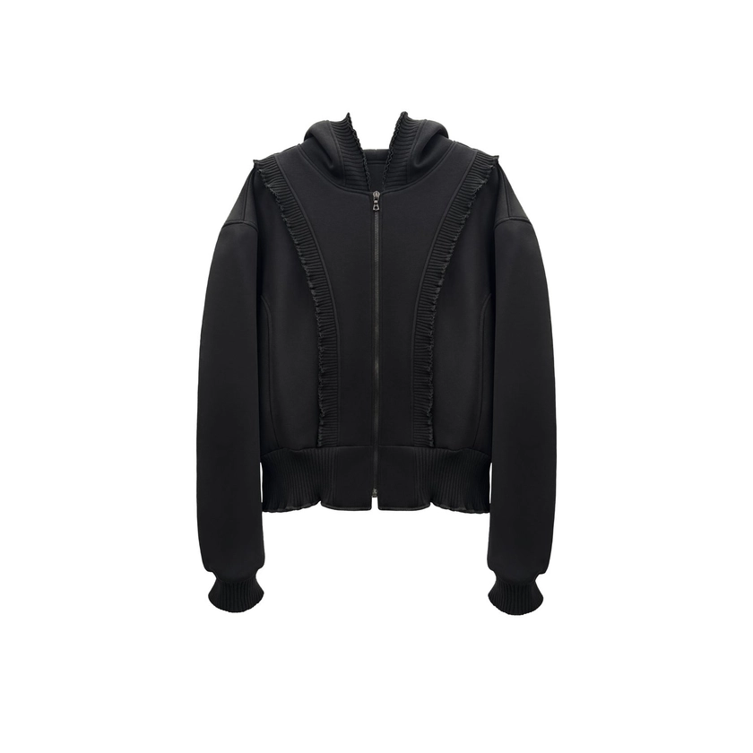 Bomber hoodie black — ANTHONY CALYDON