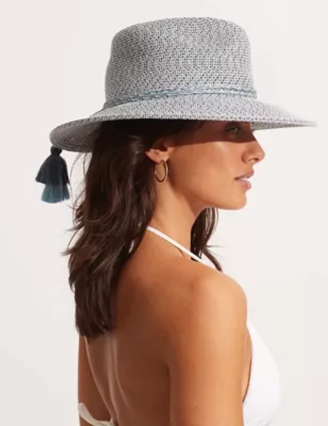 Packable Tassel Fedora Hat