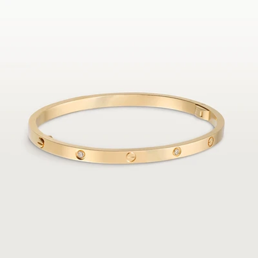 CRB6047217 - Bracelet LOVE, petit modèle, 6 diamants - Or jaune, diamants - Cartier