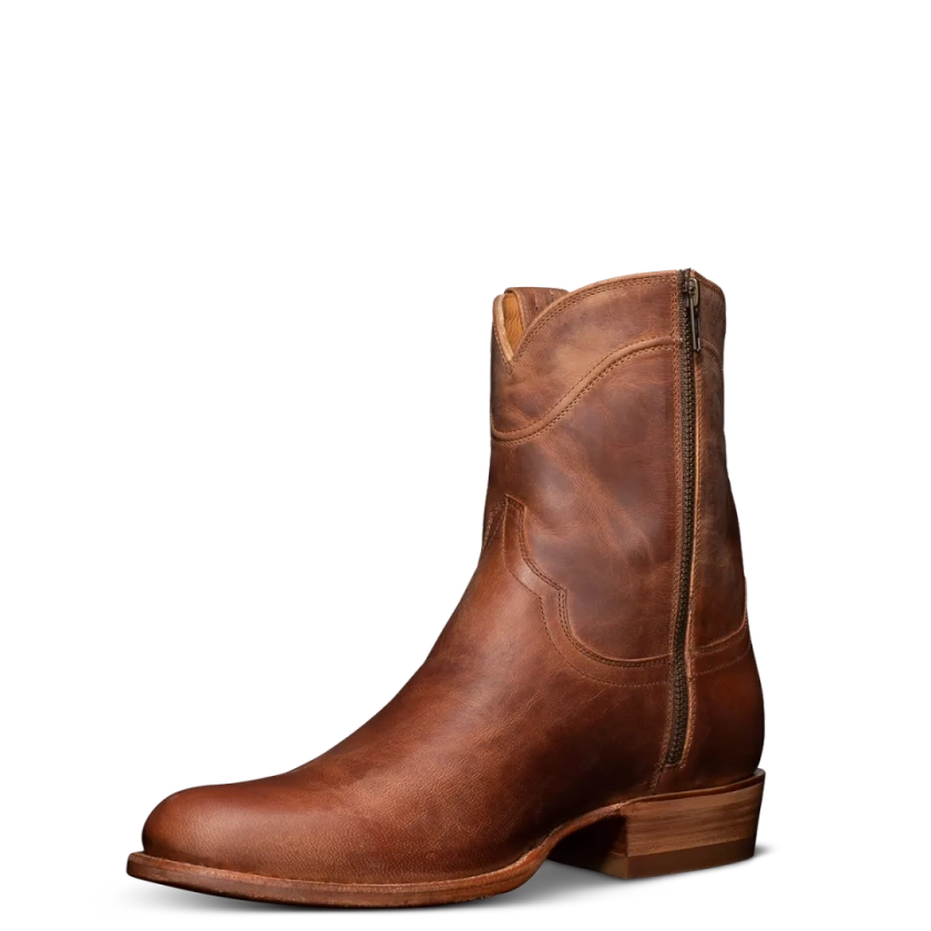 Men's Zipper Cowboy Boots - Leather Zip-Up Boots | The Dean - Scotch | Tecovas