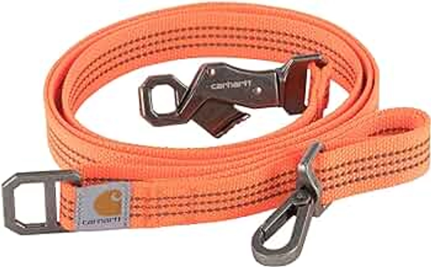 Carhartt Dog Leash, Durable Nylon Webbing Dog Leash, Hunter Orange, Large