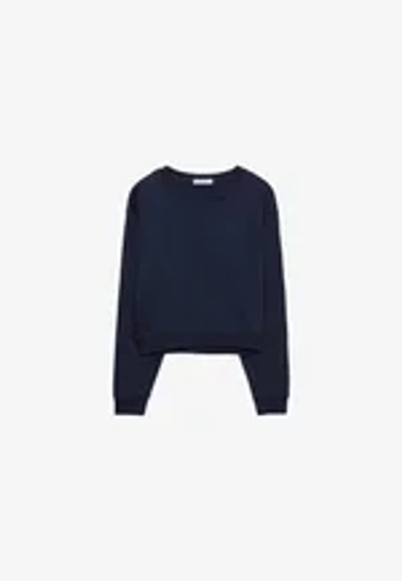 BASIC CROPPED - Sweatshirt - dark blue