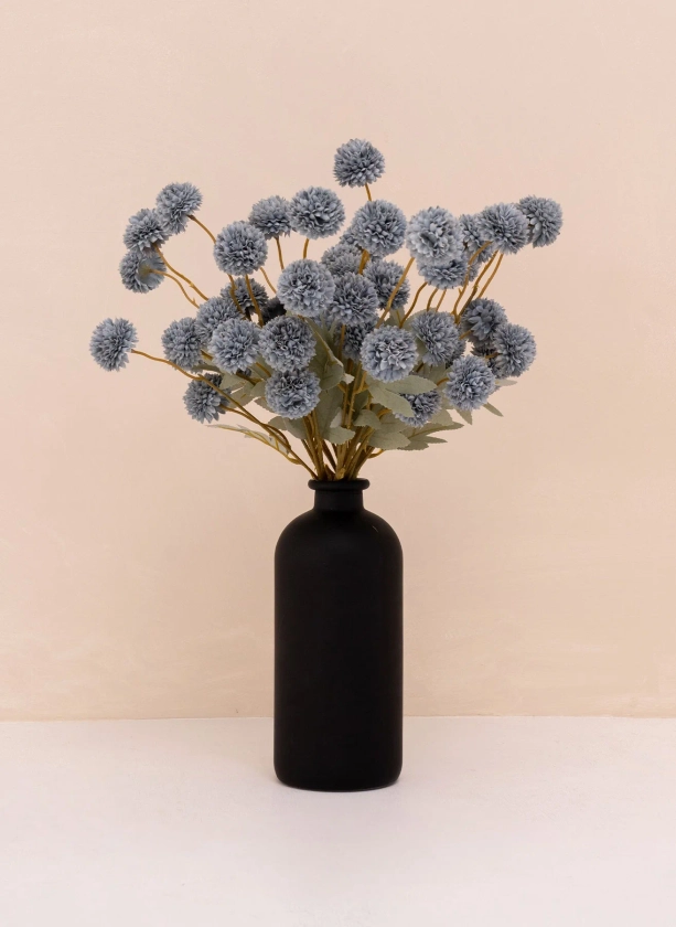 Fleur de Kiku - Bleu-gris (10 tiges)