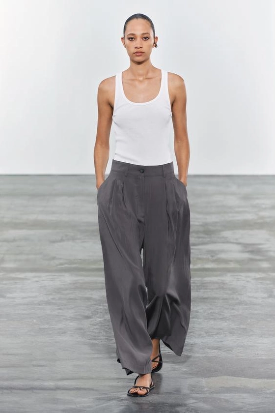 ZW COLLECTION DARTED TROUSERS