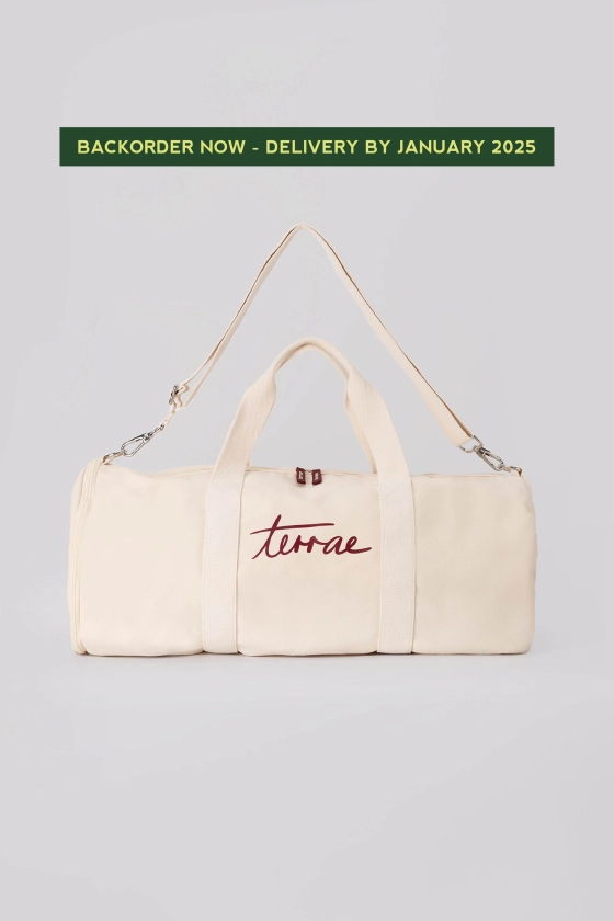 (BACKORDER) All Day Gym Bag in Cream Beige