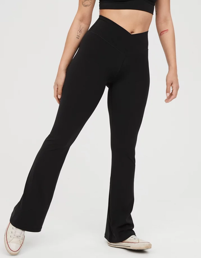 OFFLINE By Aerie Real Me High Waisted Crossover Flare Legging