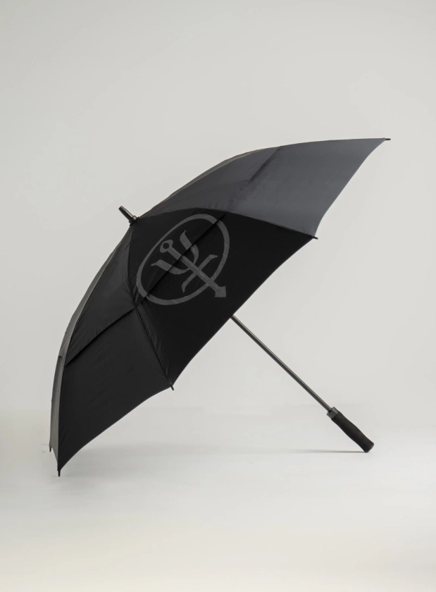 Shield Umbrella | Black ThruDark Branded Umbrella