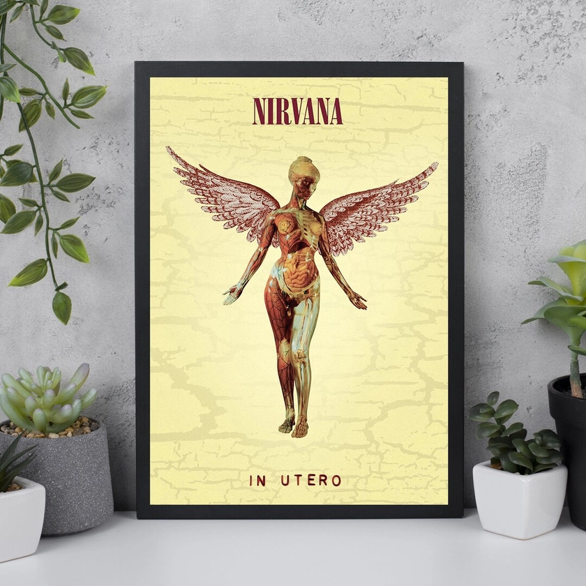 Nirvana in Utero Music Album Poster Silk Giclée Print Wall Art - Etsy