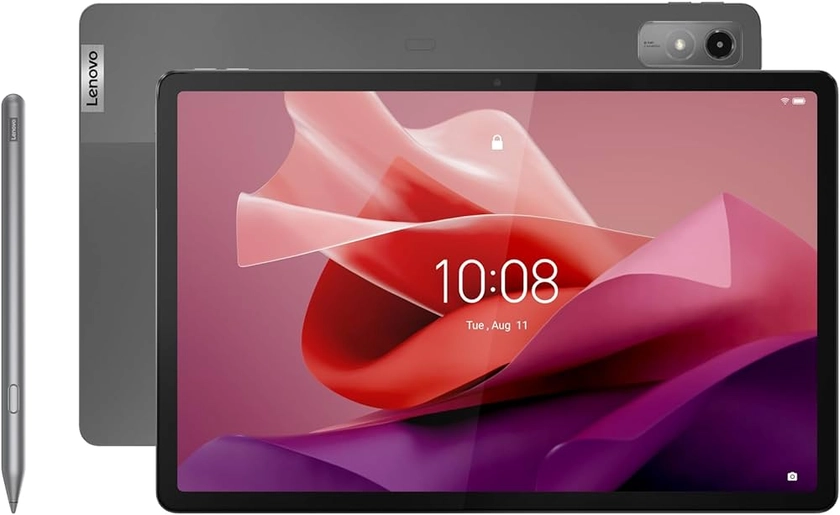 Lenovo MediaTek Dimensity 7050 Tablette Tab P12 | Écran Tactile 3K 12,7" | MediaTek Dimensity 7050 | 4 Go de RAM | SSD 128 Go | Android 13 | Gris | avec Stylet