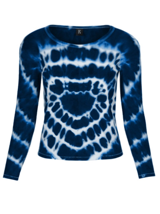 Heart Long Sleeve Tee - Ocean