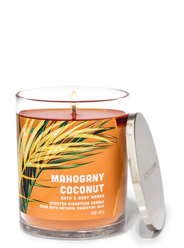 Mahogany Coconut Single Wick Candle