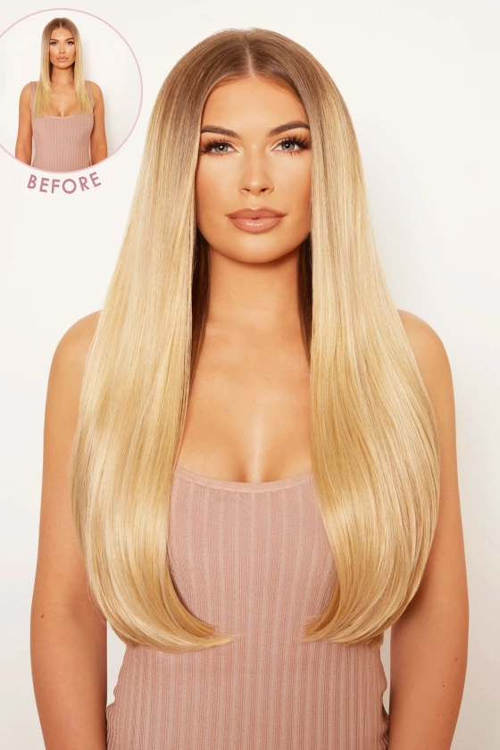 Super Thick 22" 5 Piece Straight Clip In Hair Extensions - LullaBellz