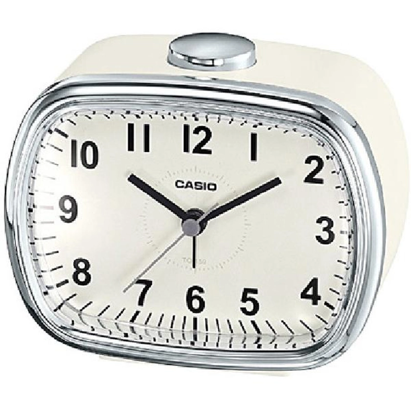 CASIO 카시오 TQ-159-7JF[ 알람시계 복고풍 컬러 크림 ] 자명종 알람 시계 : 재팬타운