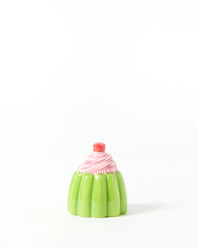 Jelly Green & Pink Ceramic Incense Holder | Oliver Bonas