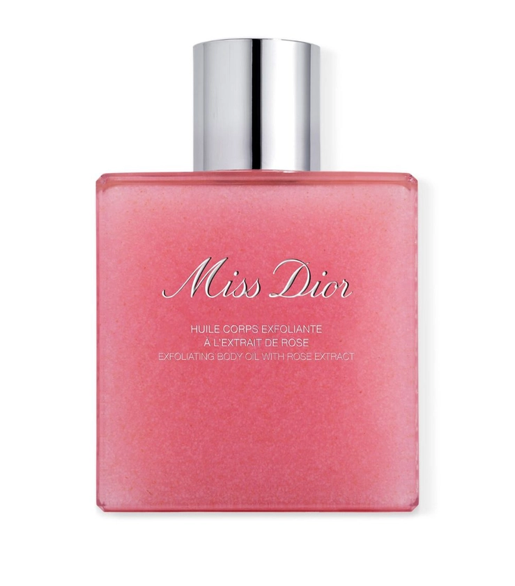 DIOR Miss Dior Exfoliating Body Oil with Rose Extract (175ml) | Harrods UK