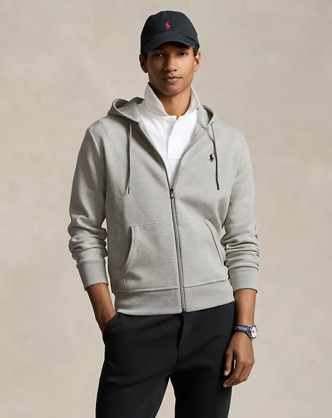 Double-Knit Full-Zip Hoodie for Men | Ralph Lauren® UK