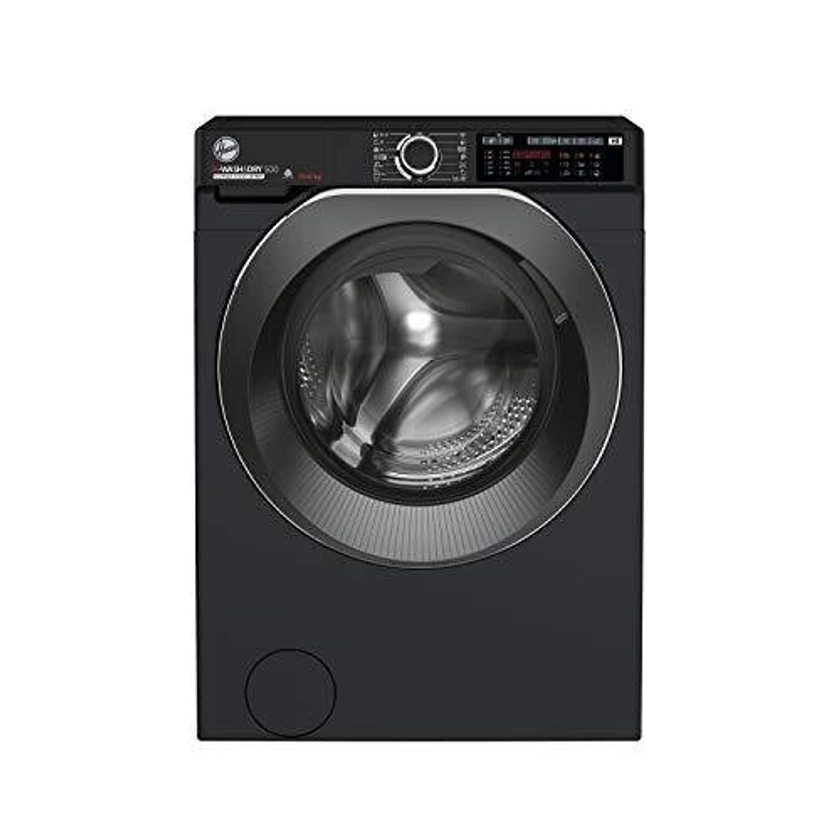 Hoover H-Wash 500 HD4106AMBCB Free Standing Washer Dryer, WiFi Connected, A Rated, 10 kg/6 kg, 1400 rpm, Black on OnBuy