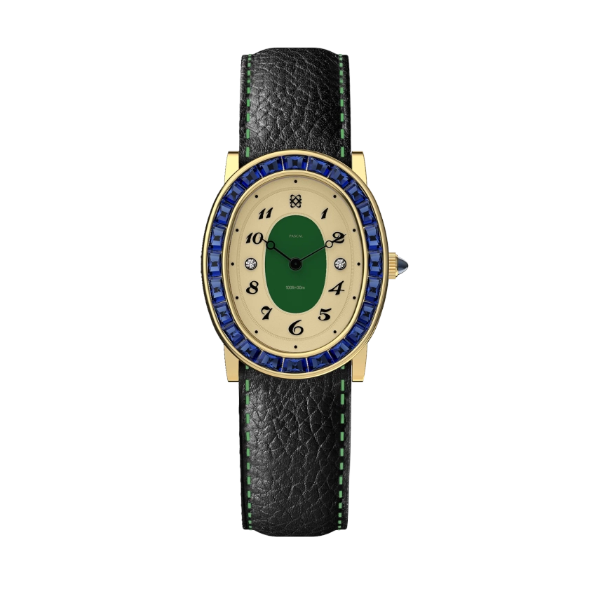 Oval Halo Diamond Watch