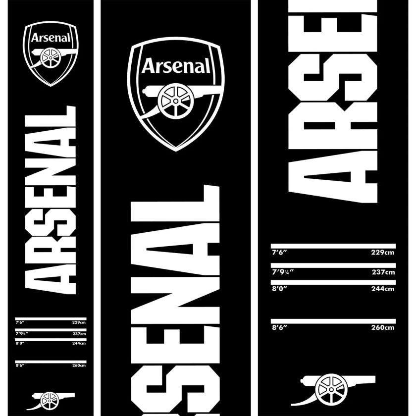 Arsenal FC Dart Mat - Official Licensed - Carpet Darts Mat - 290cm x 6