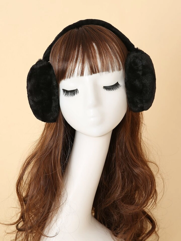 1pc Solid Fuzzy Earmuffs