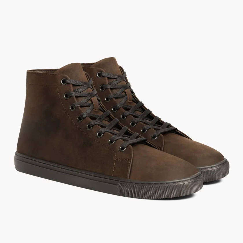 Men's Premier Leather High Top In Brown 'Tobacco' Leather - Thursday
