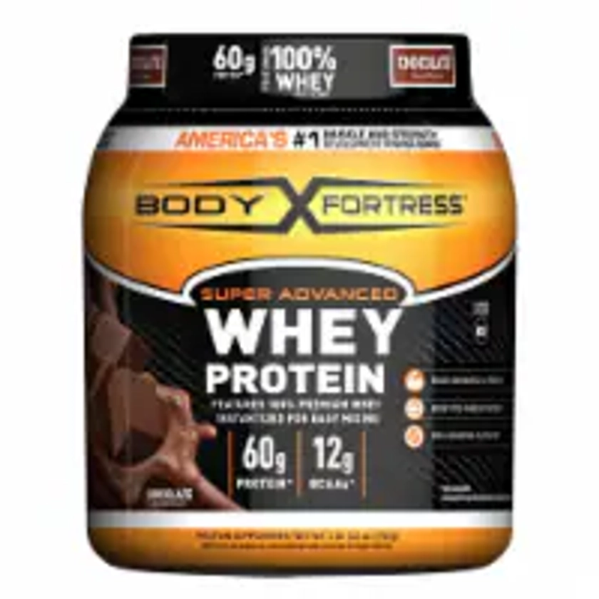 Body Fortress® Chocolate Whey Protein Powder, 32 oz