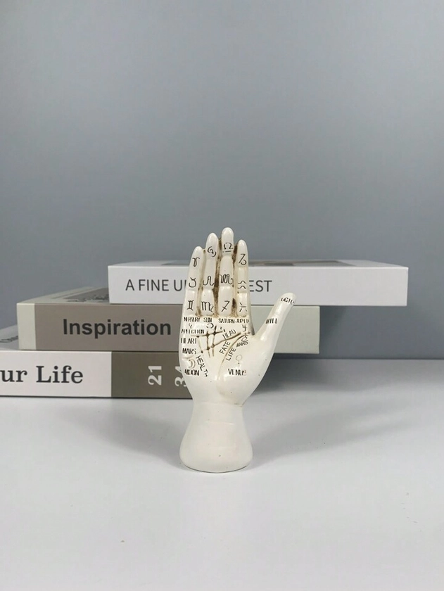 1 pieza Decoración creativa de mano de esqueleto de resina estilo nórdico, temática de Halloween, ideal para decoración personalizada de estudio/dormitorio. | Moda de Mujer | SHEIN México