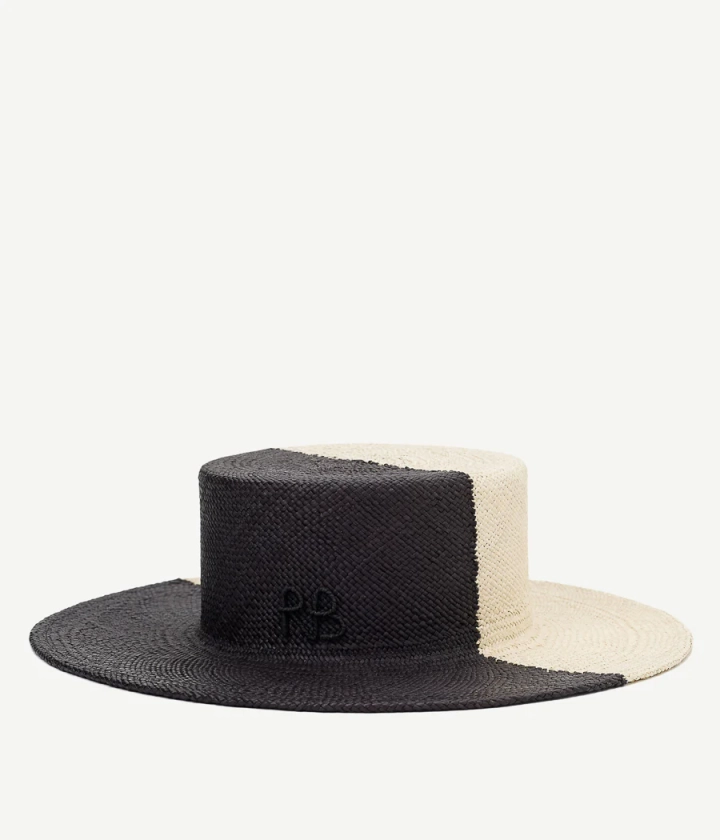 Bi-Color Boater Hat