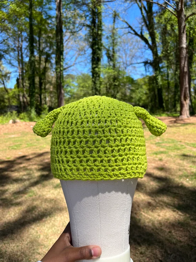 Crochet Shrek Hat