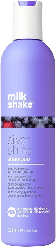 Milk_shake Silver Shine Purple Shampoo for Blonde Hair - Blonde Toner for Brassy Hair 100% SLES-Free, 10.1 Fl Oz