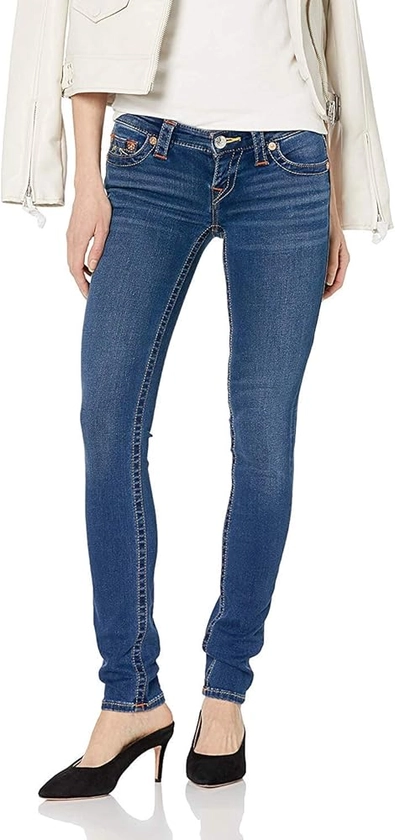 True Religion Women's Stella Low Rise Skinny Fit Jean, Dreamcatcher, 30 at Amazon Women's Jeans store