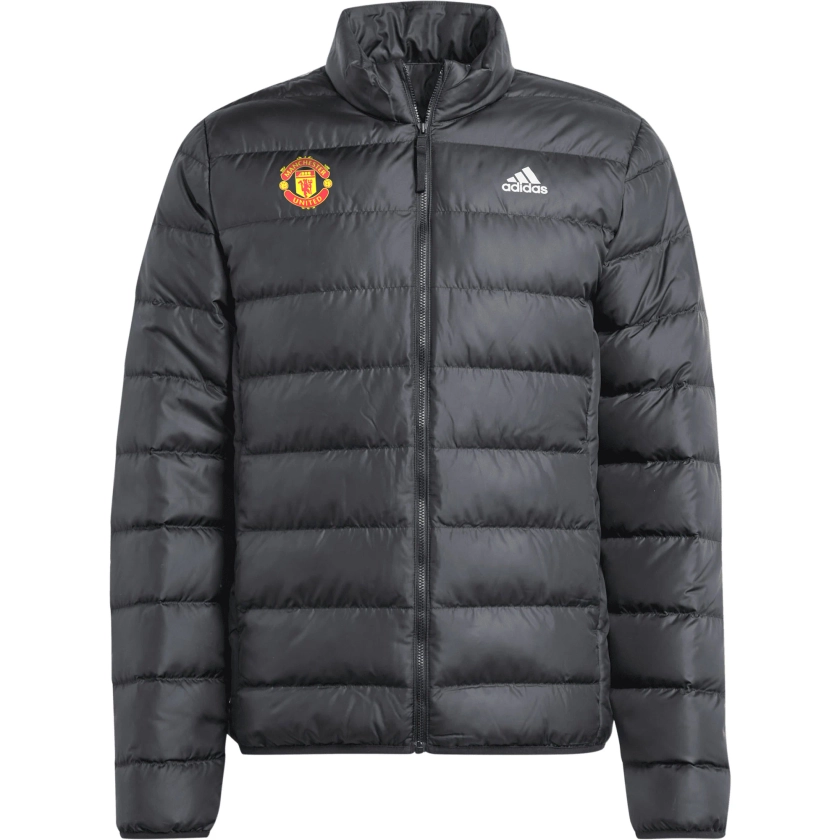Manchester United adidas Essentials Lite Down Jacket - Black - Mens