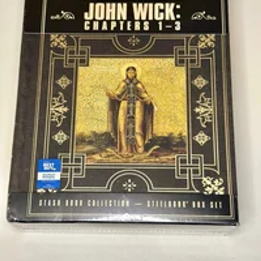 John Wick: Chapters 1-3 Stash Book Collection Steelbook (4K + BluRay + Digital)