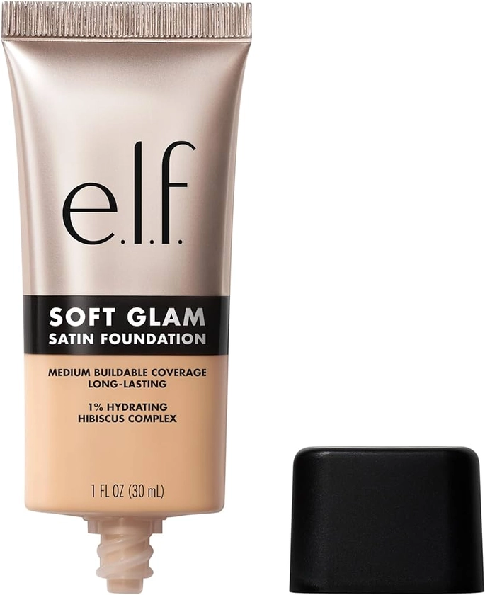 Amazon.com : e.l.f. Soft Glam Foundation, Medium Coverage, Long-Lasting & Buildable Foundation For A Smooth, Satin Finish, Vegan & Cruelty-Free, 21 Light Neutral : Beauty & Personal Care