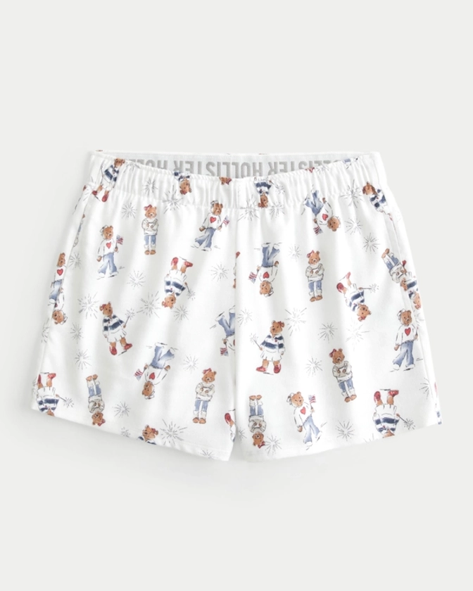 Women's Flannel Boxer Shorts | Women's Bottoms | HollisterCo.com