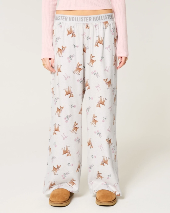 Women's 24/7 Baggy Flannel Pajama Pants | Women's Bottoms | HollisterCo.com