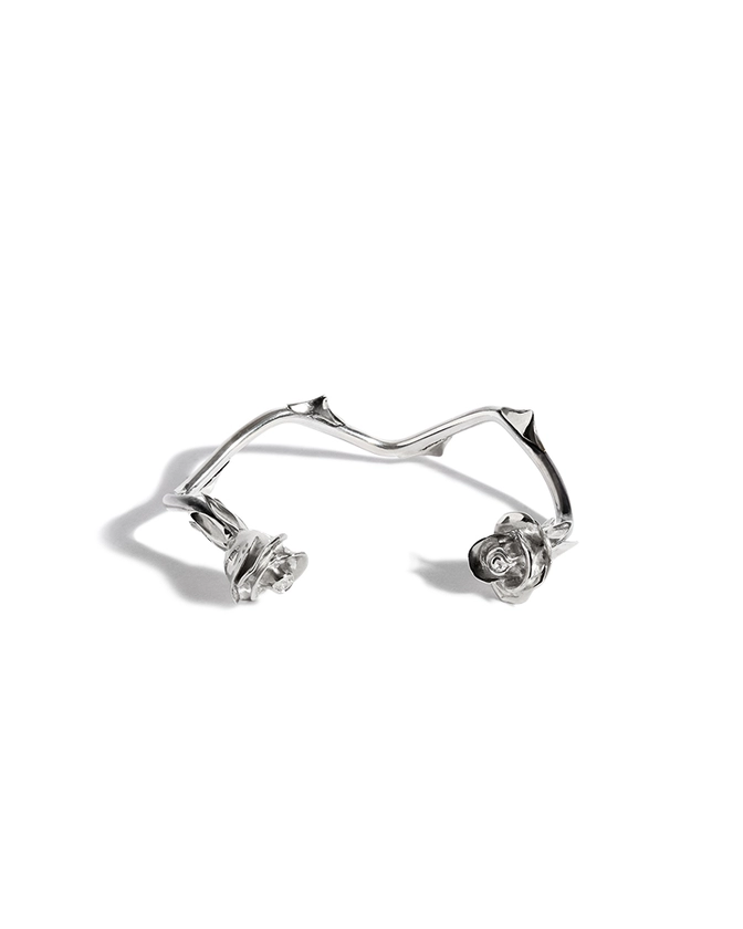 Sammi 'The Rose Amongst Thorns' Silver Bracelet - The Great Frog