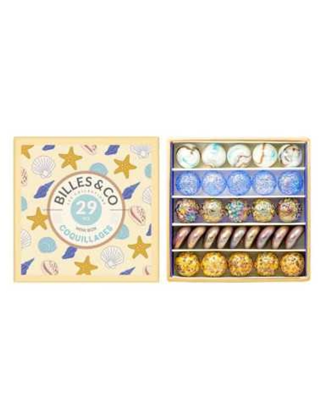 Coffret de 29 billes Coquillages - Billes & Co