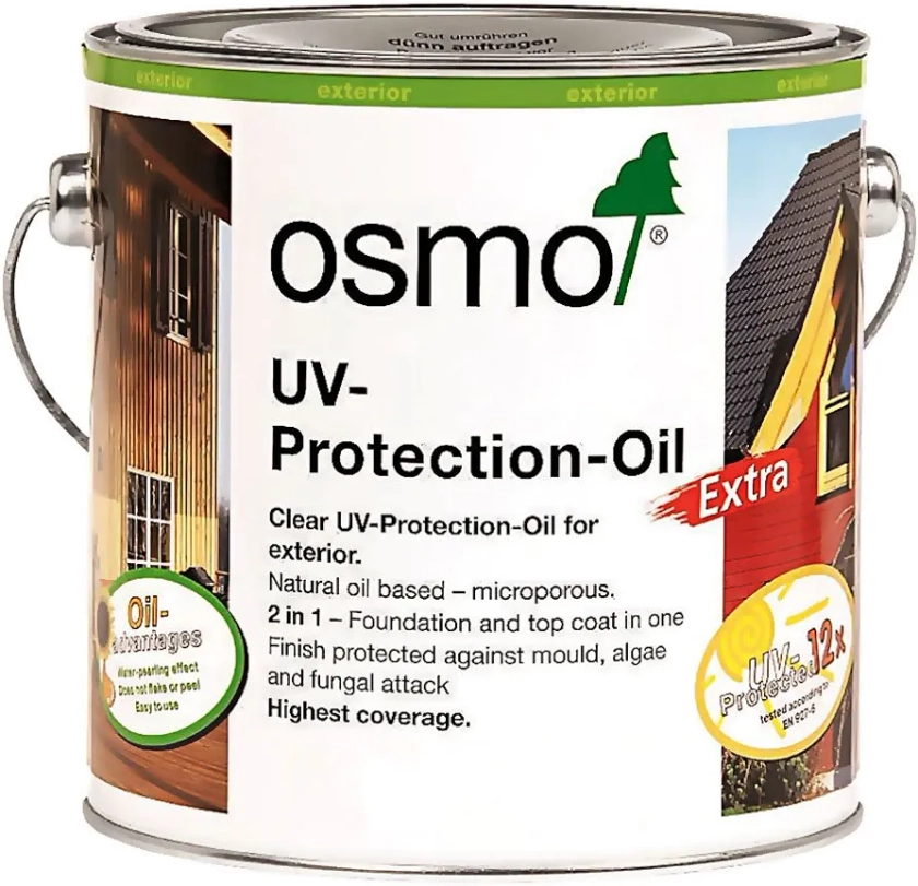 Osmo UV Protection Oil Extra 420 Clear Satin 2.5 Liters