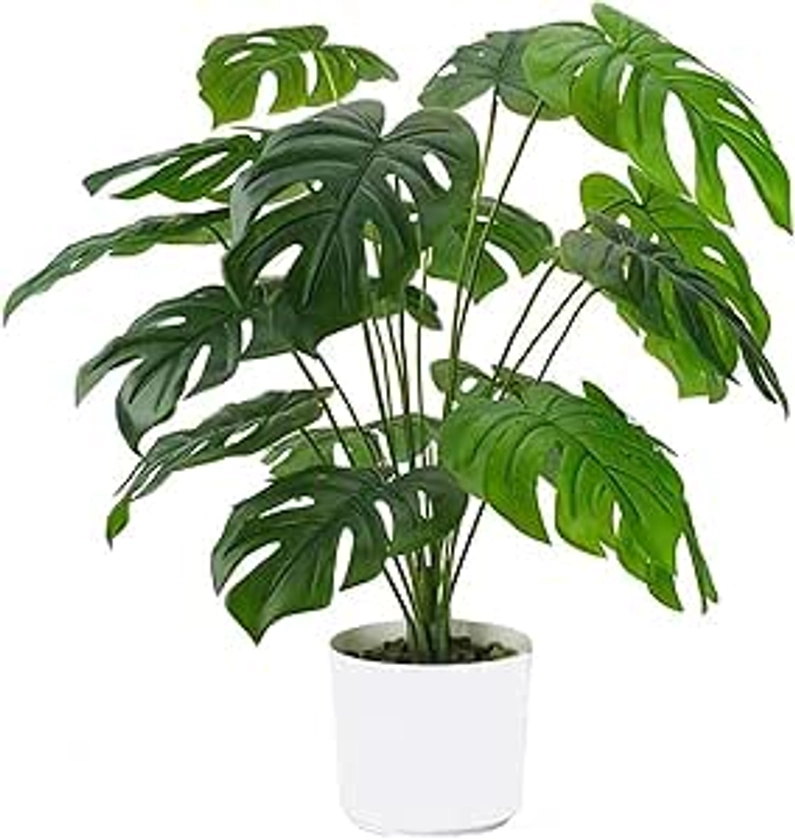 Laelfe Plantes Artificielles Monstera en Pot, Grande Faux Plantes Tropicales Artificielles Monstera pour Intérieure Extérieure Maison Bureau Jardin Salon Table Bureau Décoration (23,6in) : Amazon.fr: Cuisine et Maison