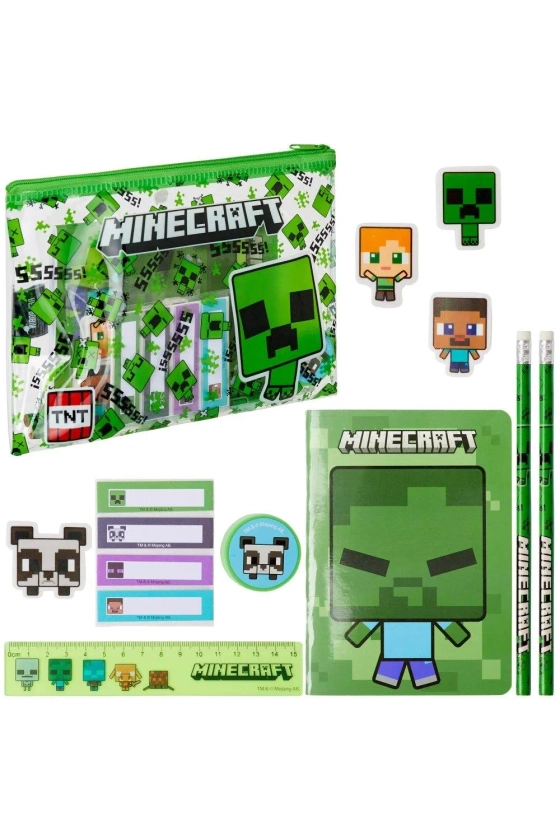 Arts & Crafts | PVC Filled Stationery Set | Minecraft