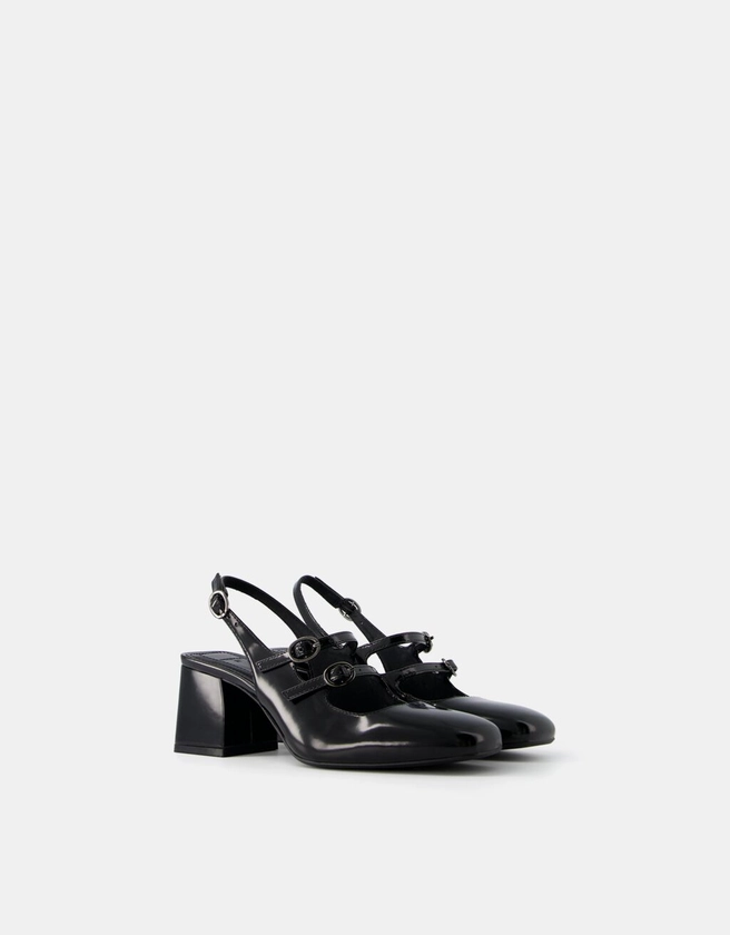 Mary Jane slingback block heel shoes - Shoes - BSK Teen