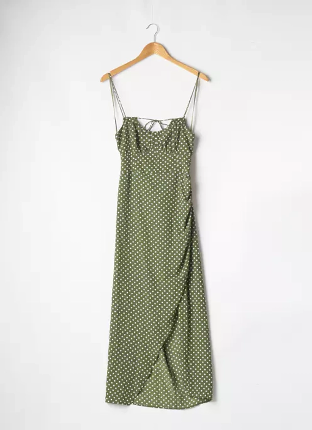 Zara Robes Longues Femme de couleur vert 2201688-vert00 - Modz