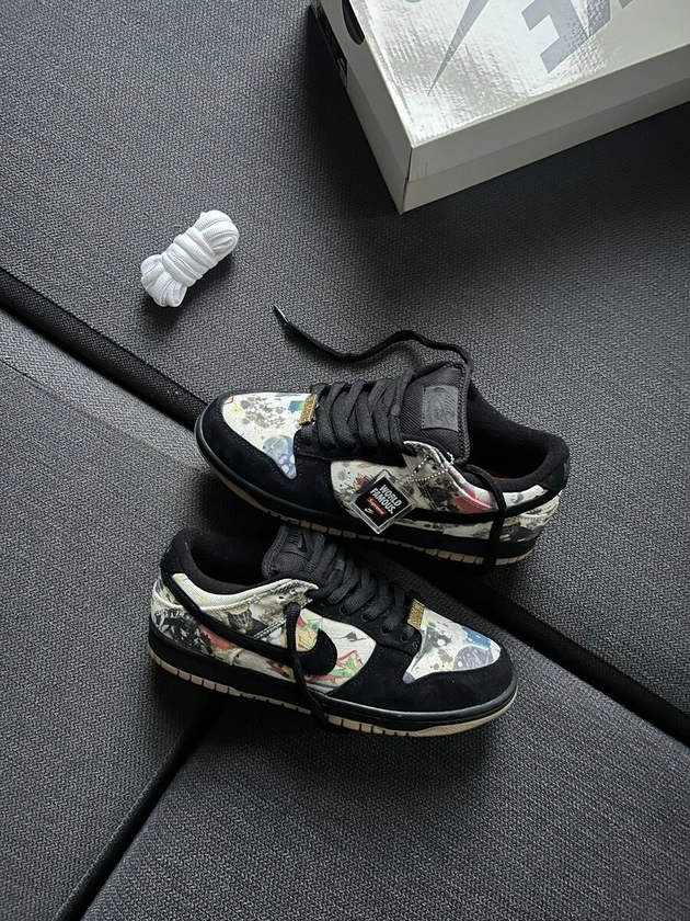 Nike SB Dunk Low x Supreme Rammellzee Size UK6 EU40 Brand New In Hand