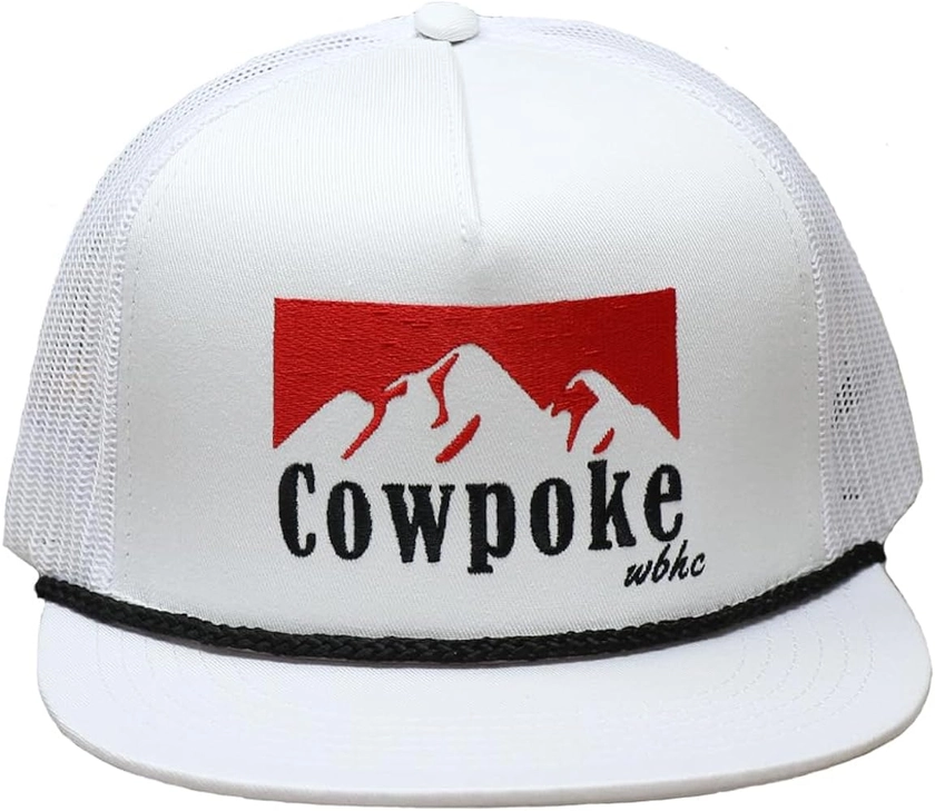Whiskey Bent Hat Company Authentic 5-Panel Snapback Trucker Hat - Cowboy Killer 2.0 Cowpoke Embroidered Logo