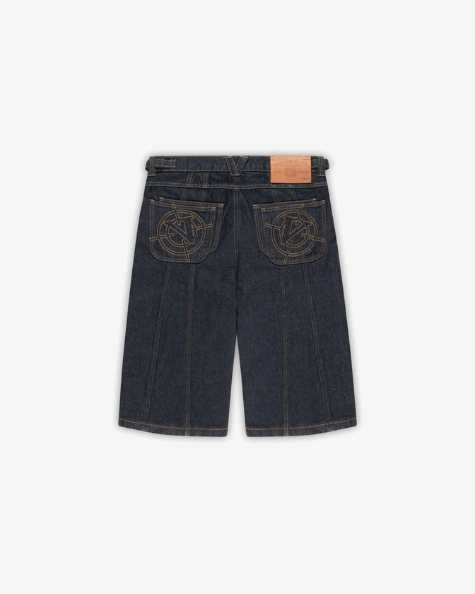 V-LOGO RAW JORTS