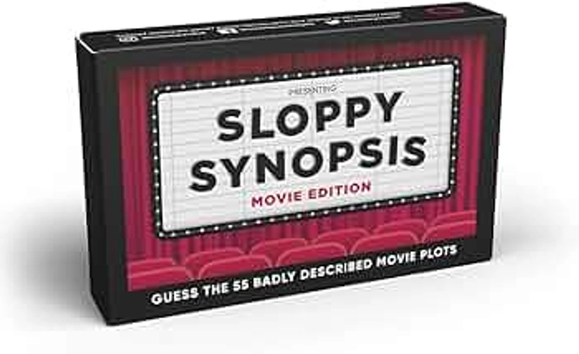 Bubblegum Stuff Sloppy Synopsis Card Game - Badly Described Movies Quiz Game - 55 Flashcards - Fun Family Game for All Ages - Perfect for Parties & Game Nights